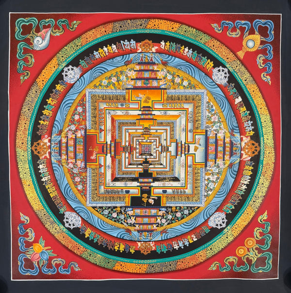 Kalachakra Mandala Tibetan Thangka Painting - Art Of Tibet