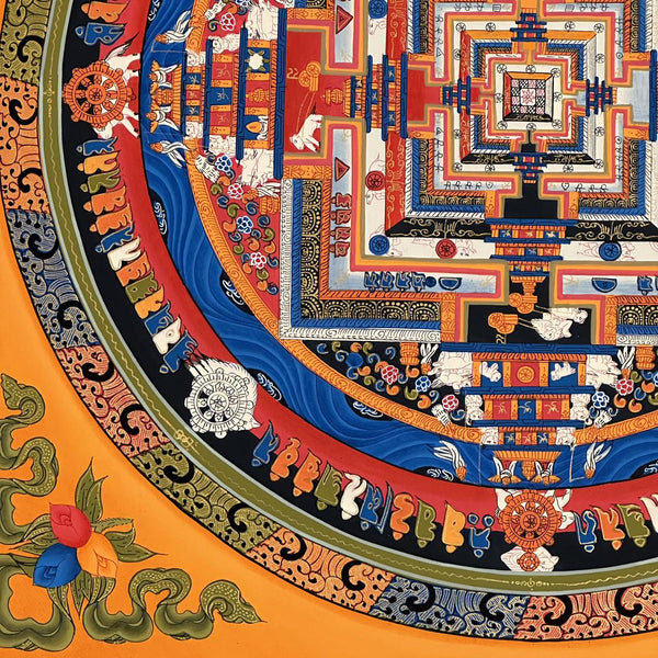 Kalachakra Mandala Tibetan Thangka Painting - Art Of Tibet