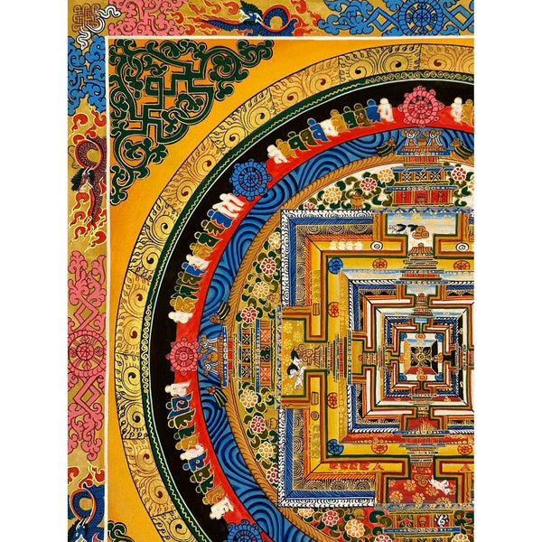 Kalachakra Mandala Tibetan Thangka Painting - Art Of Tibet