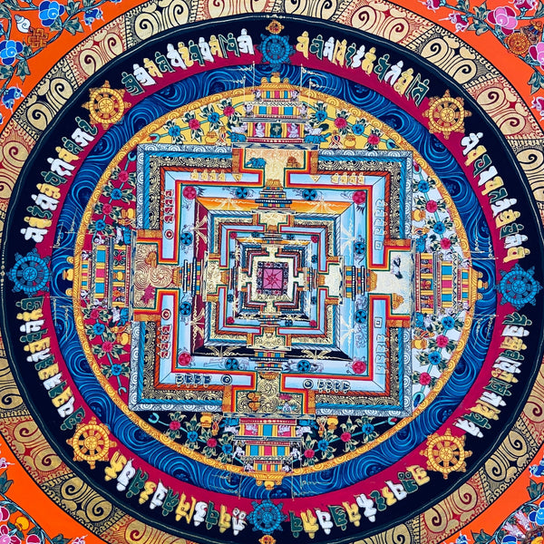 Kalachakra Mandala Tibetan Thangka Painting - Art Of Tibet