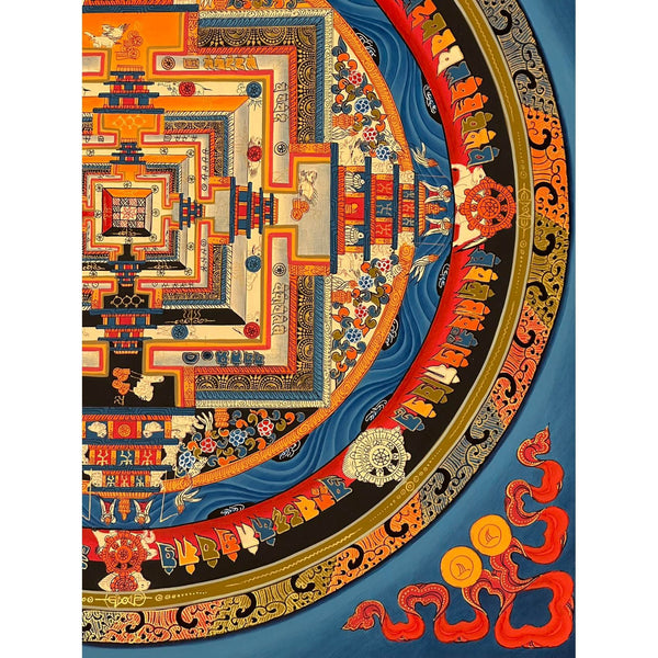 Kalachakra Mandala Tibetan Thangka Painting - Art Of Tibet