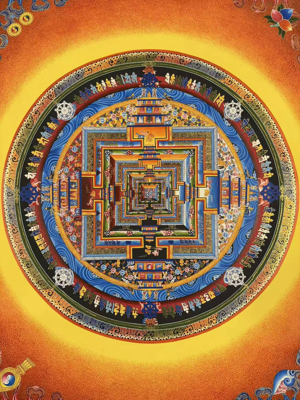 Kalachakra Mandala Tibetan Thangka Painting - Art Of Tibet