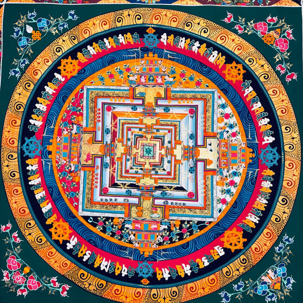 Kalachakra Mandala Tibetan Thangka Painting - Art Of Tibet