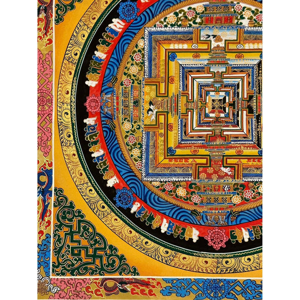Kalachakra Mandala Tibetan Thangka Painting - Art Of Tibet