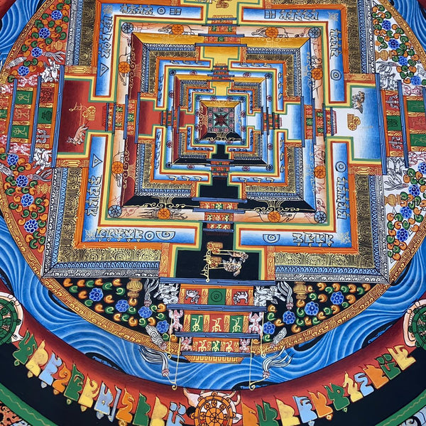 Kalachakra Mandala Tibetan Thangka Painting - Art Of Tibet