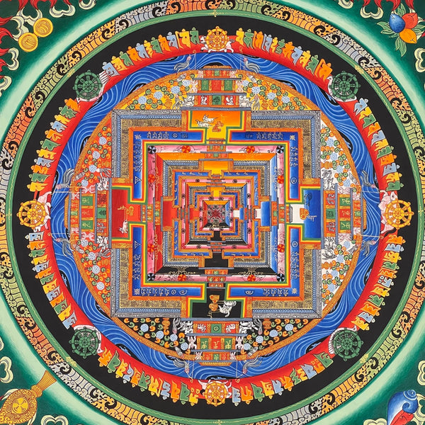Kalachakra Mandala Tibetan Thangka Painting - Art Of Tibet