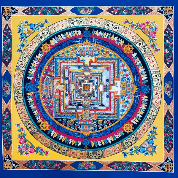 Kalachakra Mandala Tibetan Thangka Painting - Art Of Tibet
