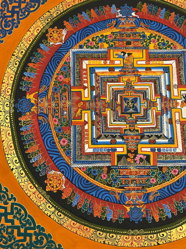 Kalachakra Mandala Tibetan Thangka Painting - Art Of Tibet