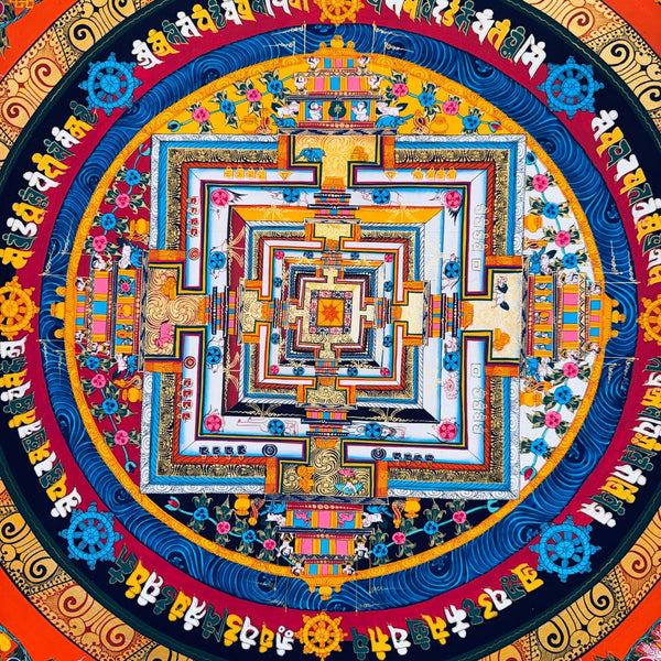 Kalachakra Mandala Tibetan Thangka Painting - Art Of Tibet