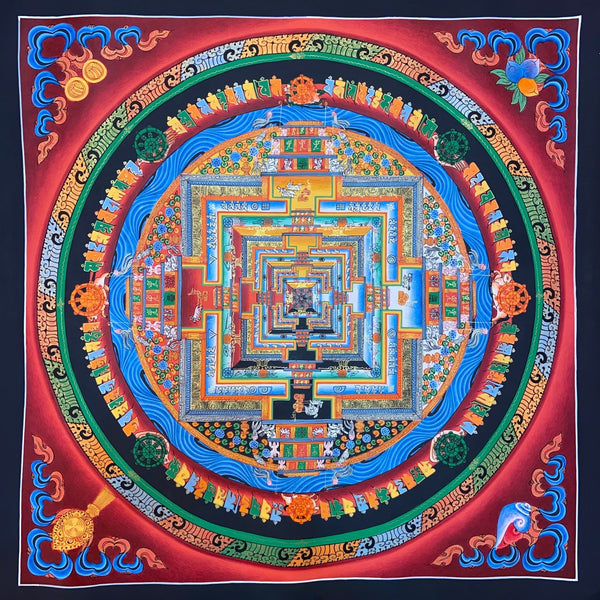 Kalachakra Mandala Tibetan Thangka Painting - Art Of Tibet
