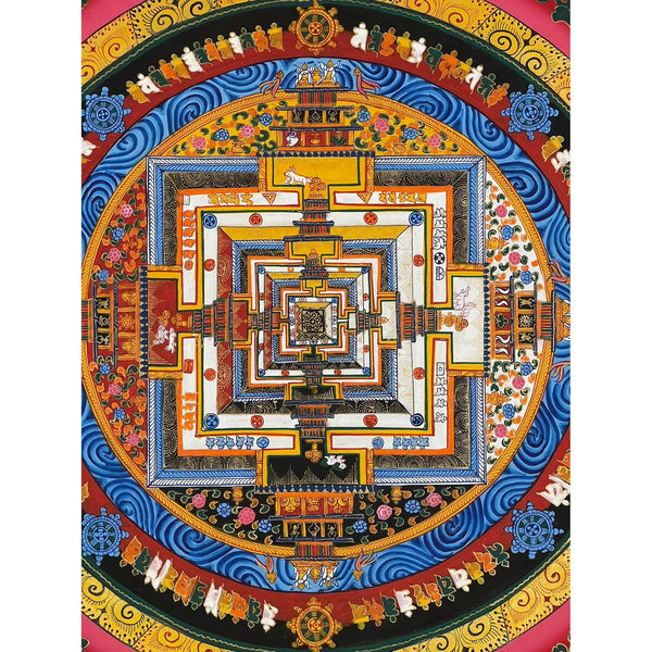 Kalachakra Mandala Tibetan Thangka Painting - Art Of Tibet