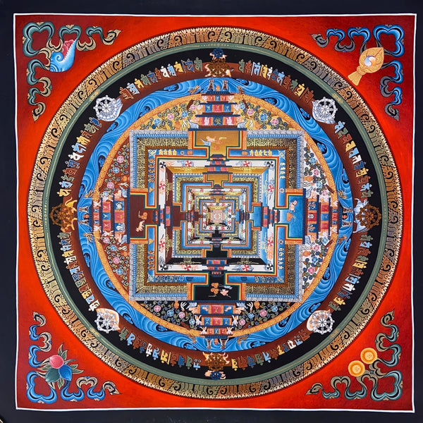 Kalachakra Mandala Tibetan Thangka Painting - Art Of Tibet