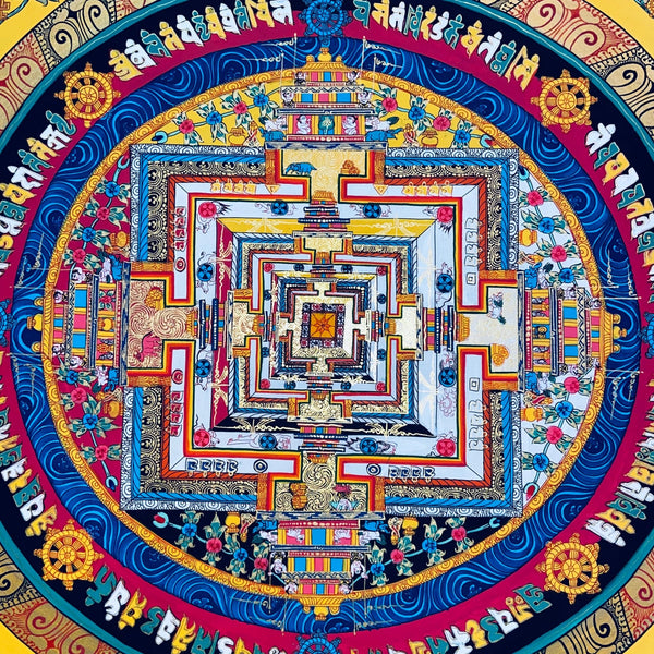 Kalachakra Mandala Tibetan Thangka Painting - Art Of Tibet