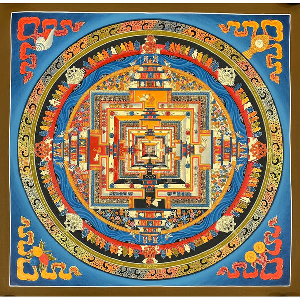 Kalachakra Mandala Tibetan Thangka Painting - Art Of Tibet