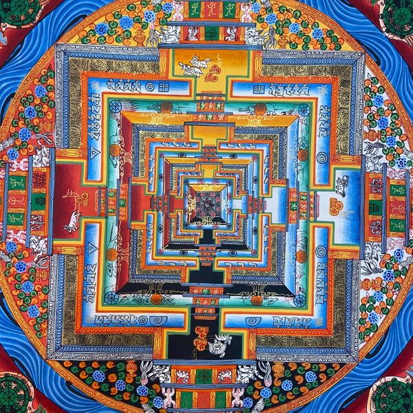 Kalachakra Mandala Tibetan Thangka Painting - Art Of Tibet