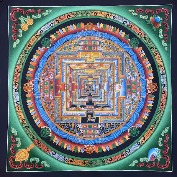 Kalachakra Mandala Tibetan Thangka Painting - Art Of Tibet