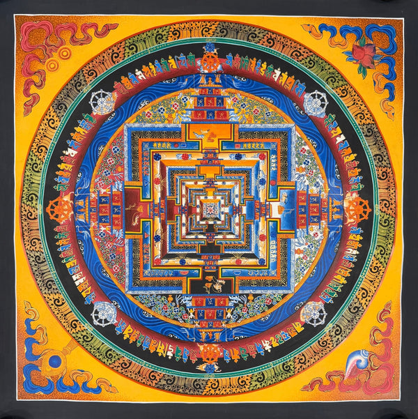 Kalachakra Mandala Tibetan Thangka Painting - Art Of Tibet
