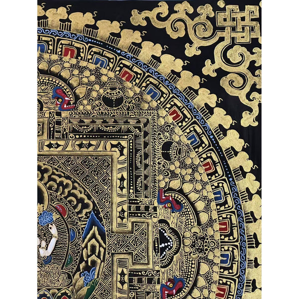 Kalachakra Mandala Tibetan Thangka Painting - Art Of Tibet