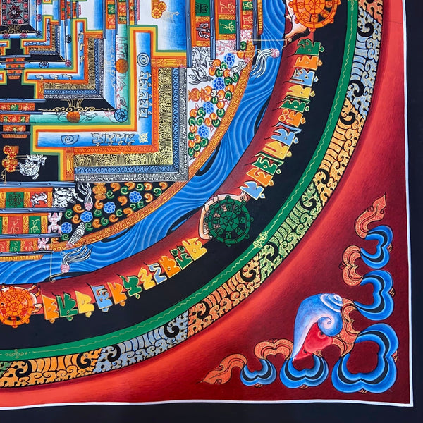 Kalachakra Mandala Tibetan Thangka Painting - Art Of Tibet