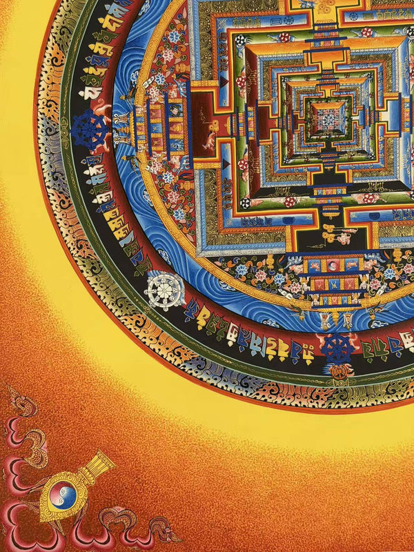 Kalachakra Mandala Tibetan Thangka Painting - Art Of Tibet