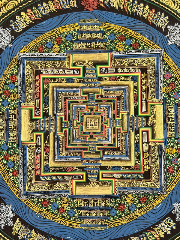 Kalachakra Mandala Tibetan Thangka Painting - Art Of Tibet