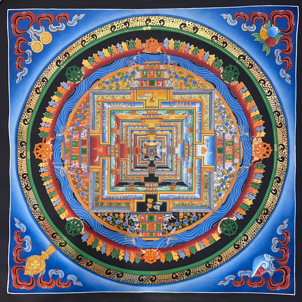 Kalachakra Mandala Tibetan Thangka Painting - Art Of Tibet