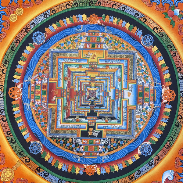 Kalachakra Mandala Tibetan Thangka Painting - Art Of Tibet