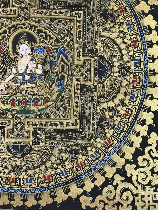 Kalachakra Mandala Tibetan Thangka Painting - Art Of Tibet