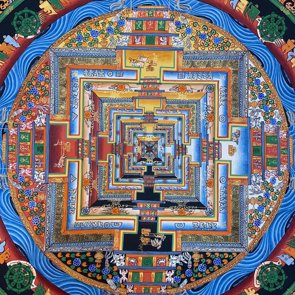 Kalachakra Mandala Tibetan Thangka Painting - Art Of Tibet