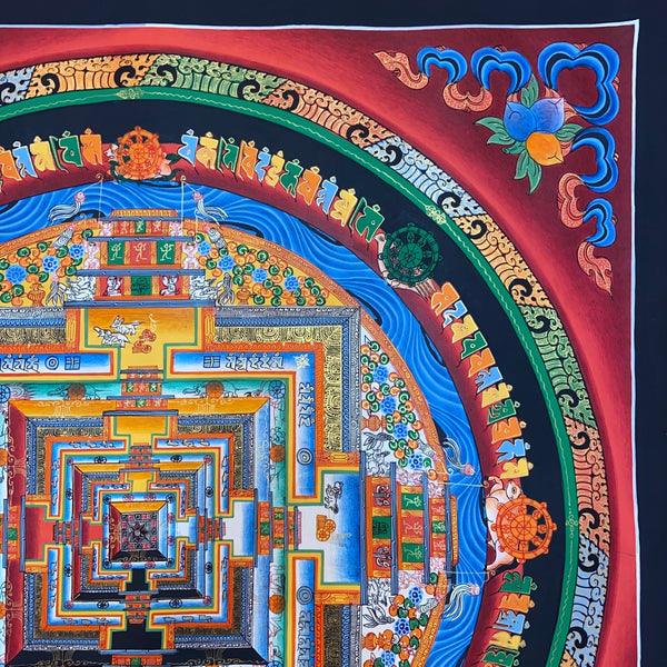 Kalachakra Mandala Tibetan Thangka Painting - Art Of Tibet