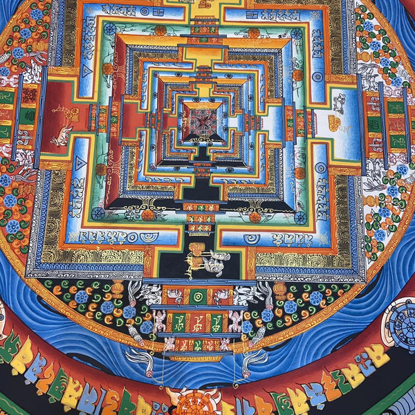 Kalachakra Mandala Tibetan Thangka Painting - Art Of Tibet