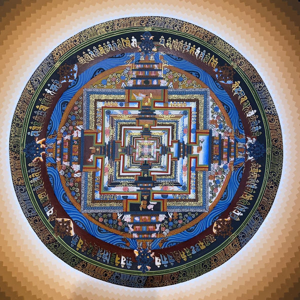 Kalachakra Mandala Tibetan Thangka Painting - Art Of Tibet