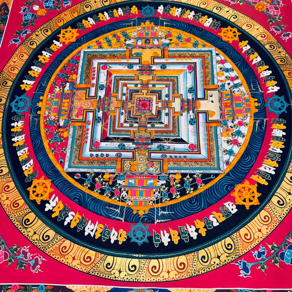 Kalachakra Mandala Tibetan Thangka Painting - Art Of Tibet