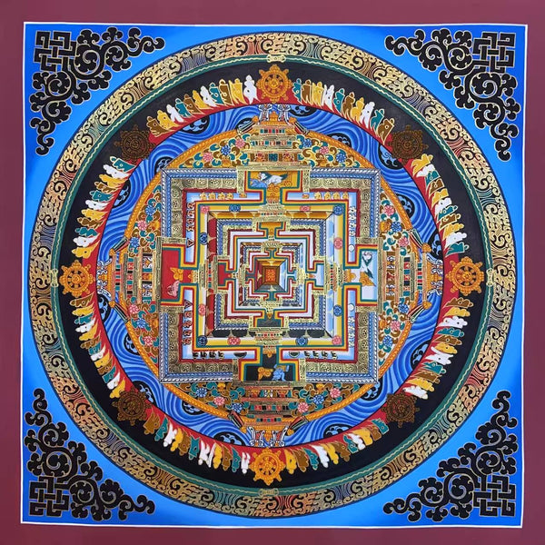 Kalachakra Mandala Tibetan Thangka Painting - Art Of Tibet