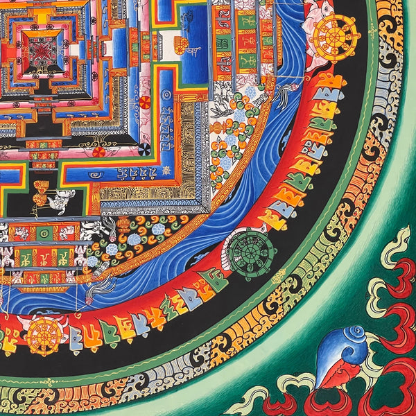 Kalachakra Mandala Tibetan Thangka Painting - Art Of Tibet