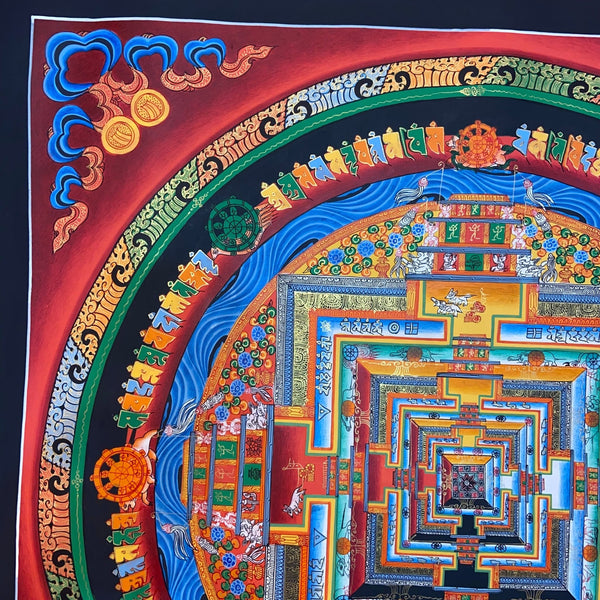 Kalachakra Mandala Tibetan Thangka Painting - Art Of Tibet