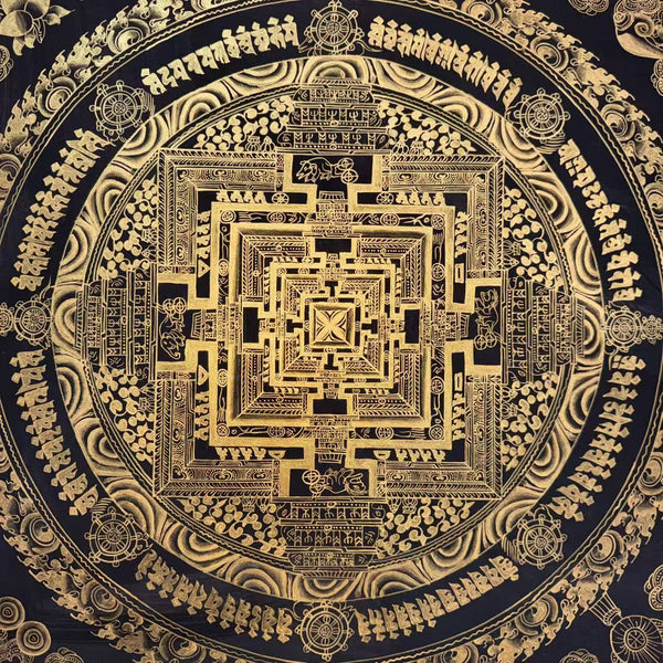 Kalachakra Mandala Tibetan Thangka Painting - Art Of Tibet