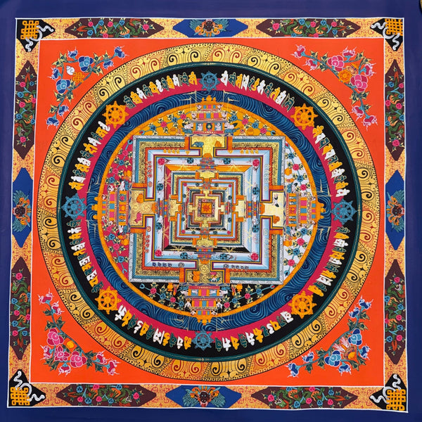 Kalachakra Mandala Tibetan Thangka Painting - Art Of Tibet
