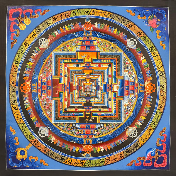 Kalachakra Mandala Tibetan Thangka Painting - Art Of Tibet
