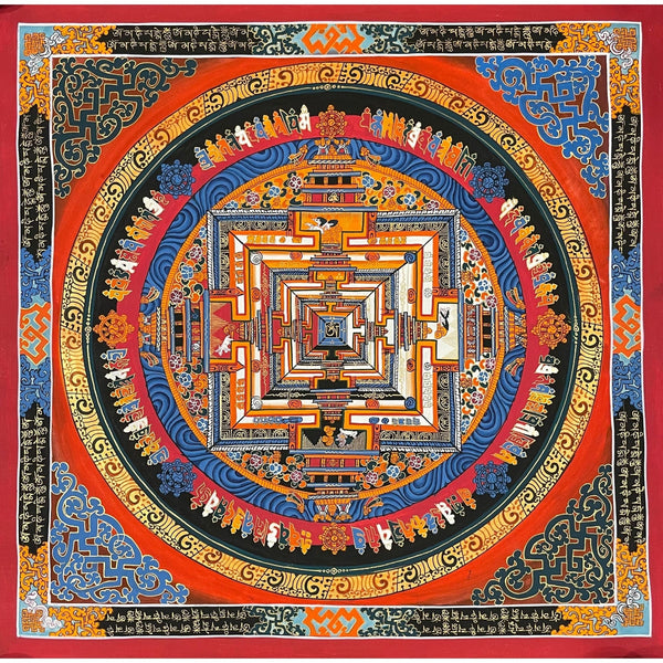 Kalachakra Mandala Tibetan Thangka Painting - Art Of Tibet