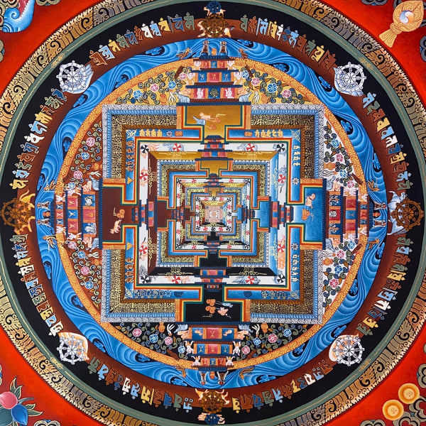 Kalachakra Mandala Tibetan Thangka Painting - Art Of Tibet