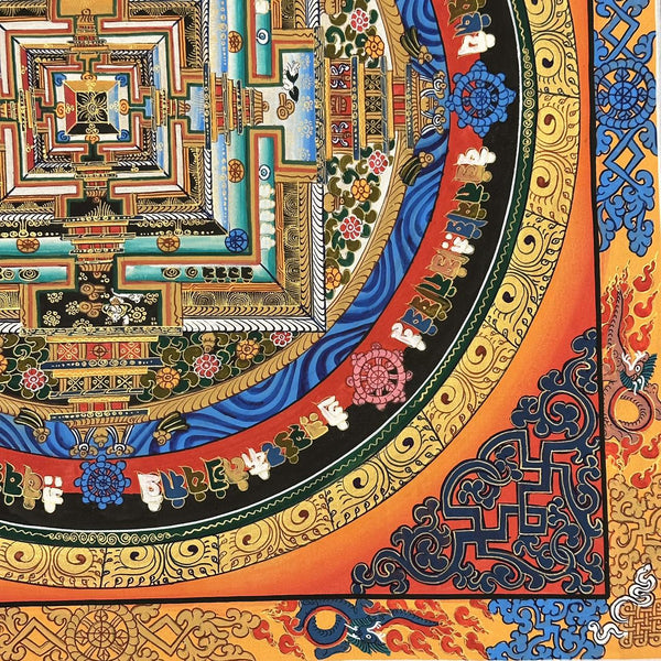 Kalachakra Mandala Tibetan Thangka Painting - Art Of Tibet