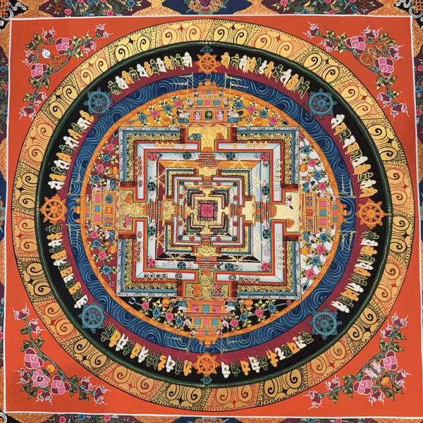 Kalachakra Mandala Tibetan Thangka Painting - Art Of Tibet