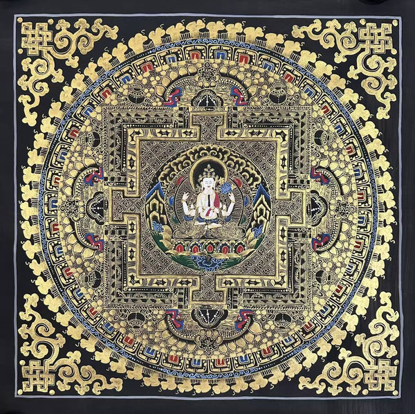 Kalachakra Mandala Tibetan Thangka Painting - Art Of Tibet