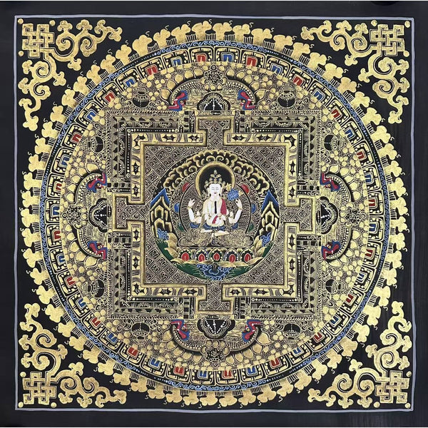 Kalachakra Mandala Tibetan Thangka Painting - Art Of Tibet