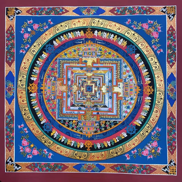 Kalachakra Mandala Tibetan Thangka Painting - Art Of Tibet