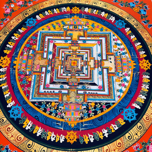 Kalachakra Mandala Tibetan Thangka Painting - Art Of Tibet