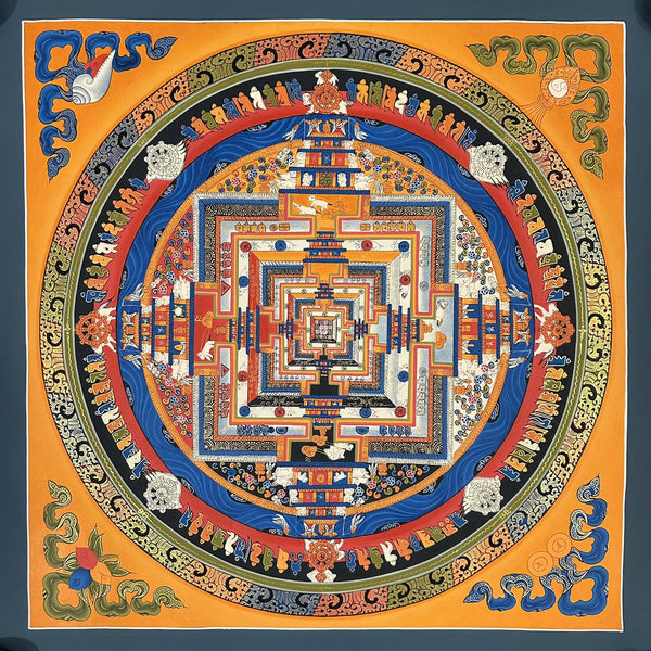 Kalachakra Mandala Tibetan Thangka Painting - Art Of Tibet