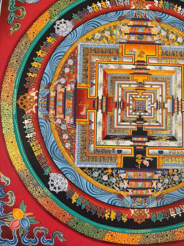 Kalachakra Mandala Tibetan Thangka Painting - Art Of Tibet