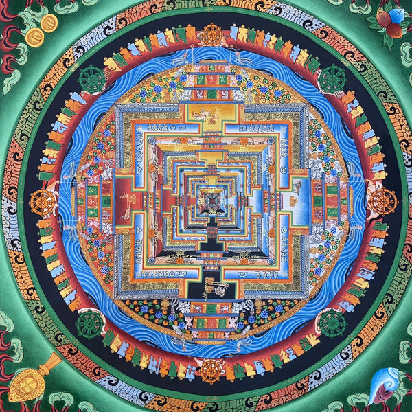 Kalachakra Mandala Tibetan Thangka Painting - Art Of Tibet